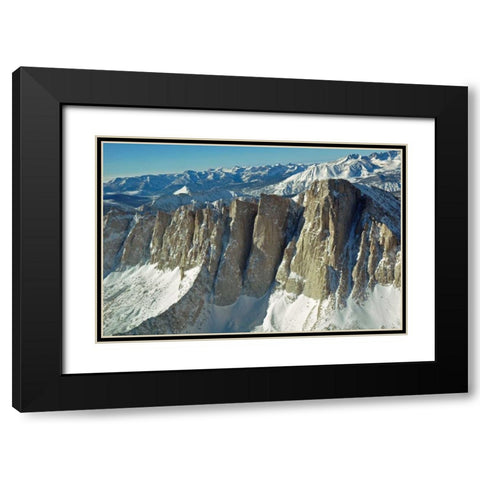 Mt. Whitney I Black Modern Wood Framed Art Print with Double Matting by Kidd, Brian