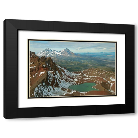 Broken Top Black Modern Wood Framed Art Print with Double Matting by Kidd, Brian