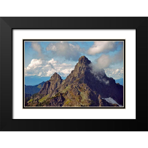 Glacier Peak I Black Modern Wood Framed Art Print with Double Matting by Kidd, Brian