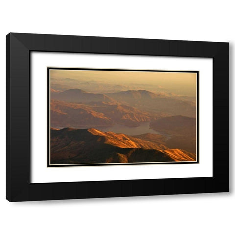 Kern Valley II Black Modern Wood Framed Art Print with Double Matting by Kidd, Brian