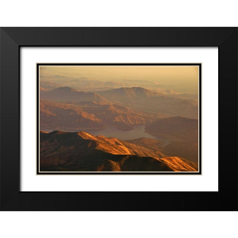 Kern Valley II Black Modern Wood Framed Art Print with Double Matting by Kidd, Brian