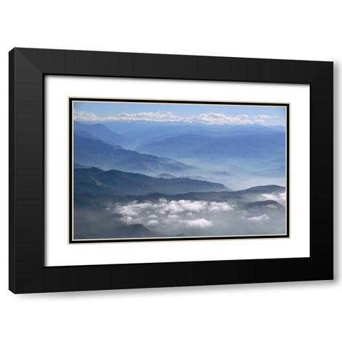 Kern Valley VI Black Modern Wood Framed Art Print with Double Matting by Kidd, Brian