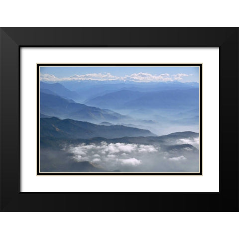Kern Valley VI Black Modern Wood Framed Art Print with Double Matting by Kidd, Brian