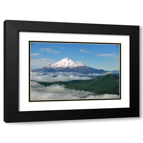 Mt. Shasta Black Modern Wood Framed Art Print with Double Matting by Kidd, Brian