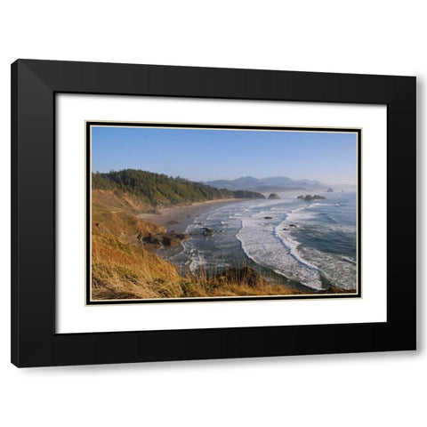 Ecola Afternoon I Black Modern Wood Framed Art Print with Double Matting by Kidd, Brian
