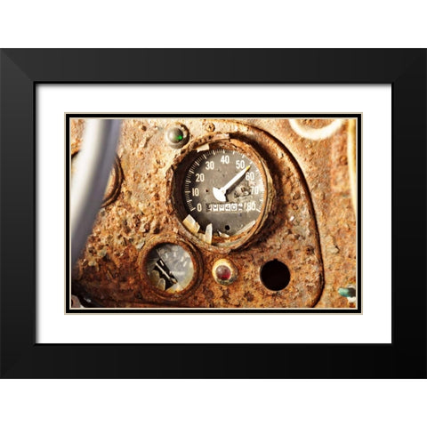 Old Bus I Black Modern Wood Framed Art Print with Double Matting by Kidd, Brian