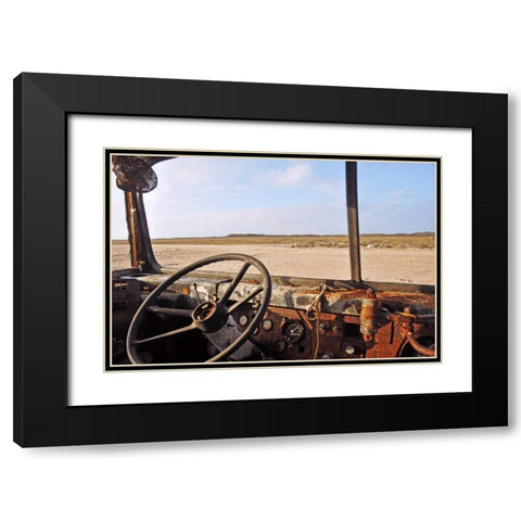 Old Bus III Black Modern Wood Framed Art Print with Double Matting by Kidd, Brian