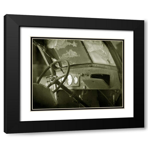 Dash Board II Black Modern Wood Framed Art Print with Double Matting by Larson, Scott