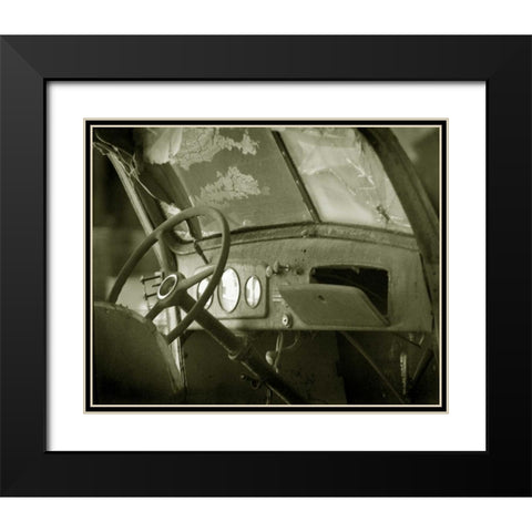 Dash Board II Black Modern Wood Framed Art Print with Double Matting by Larson, Scott