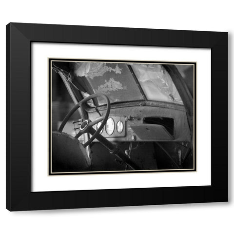 Dash Board III Black Modern Wood Framed Art Print with Double Matting by Larson, Scott
