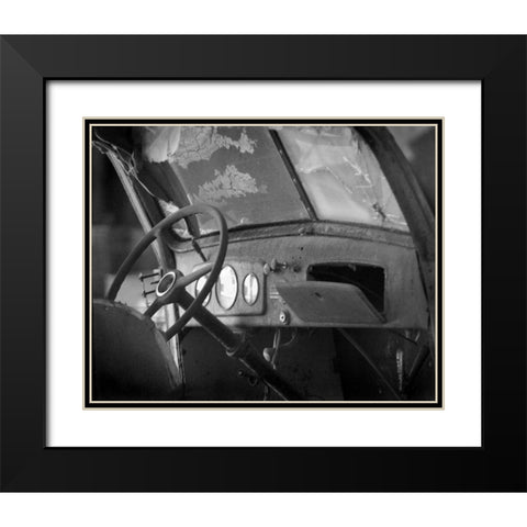 Dash Board III Black Modern Wood Framed Art Print with Double Matting by Larson, Scott