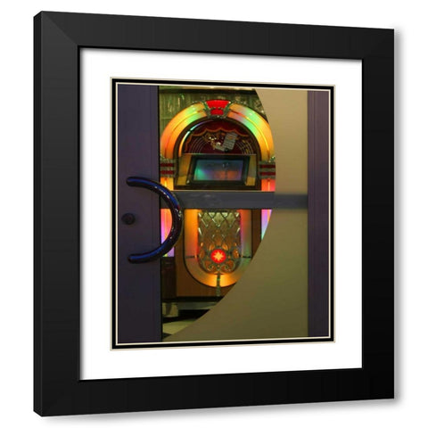 Juke Box III Black Modern Wood Framed Art Print with Double Matting by Larson, Scott