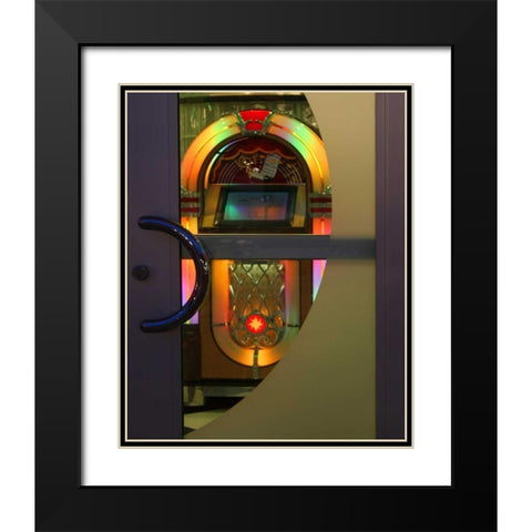 Juke Box III Black Modern Wood Framed Art Print with Double Matting by Larson, Scott