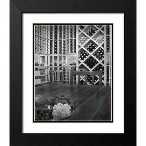 Tasting Room I Black Modern Wood Framed Art Print with Double Matting by Larson, Scott