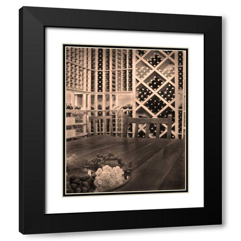 Tasting Room II Black Modern Wood Framed Art Print with Double Matting by Larson, Scott