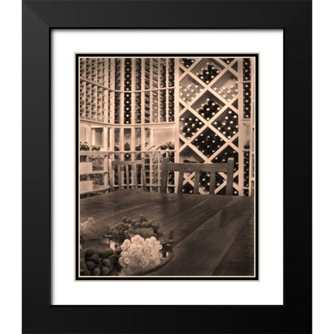 Tasting Room II Black Modern Wood Framed Art Print with Double Matting by Larson, Scott