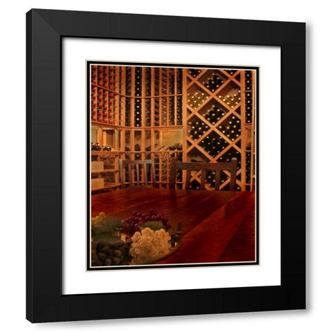Tasting Room III Black Modern Wood Framed Art Print with Double Matting by Larson, Scott