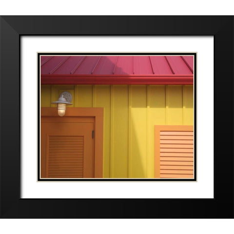 Beach House III Black Modern Wood Framed Art Print with Double Matting by Larson, Scott