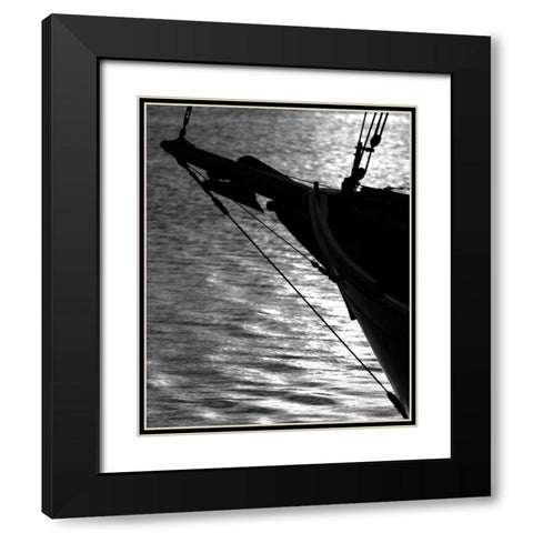 Sunset Sail II Black Modern Wood Framed Art Print with Double Matting by Larson, Scott