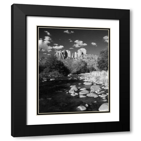 Desert Stream II Black Modern Wood Framed Art Print with Double Matting by Larson, Scott