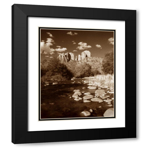 Desert Stream III Black Modern Wood Framed Art Print with Double Matting by Larson, Scott