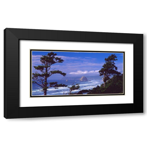Cannon Beach XI Black Modern Wood Framed Art Print with Double Matting by Leahy, Ike