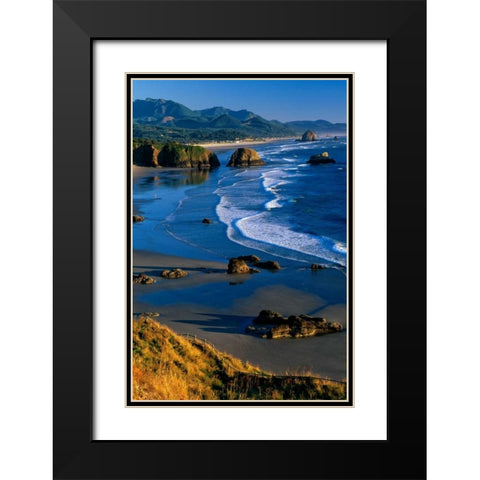 Ecola State Park II Black Modern Wood Framed Art Print with Double Matting by Leahy, Ike