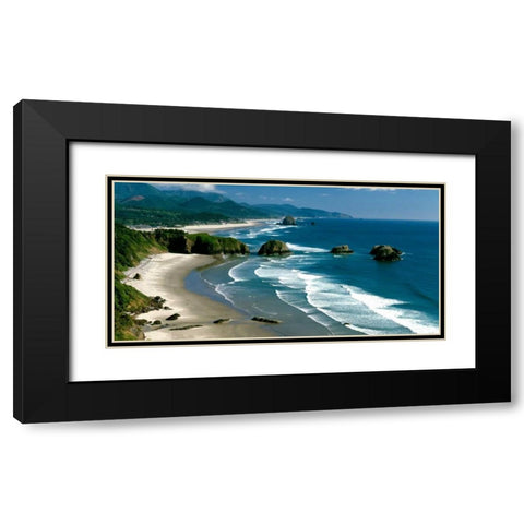 Ecola State Park III Black Modern Wood Framed Art Print with Double Matting by Leahy, Ike