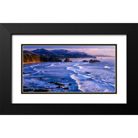 Ecola State Park IV Black Modern Wood Framed Art Print with Double Matting by Leahy, Ike