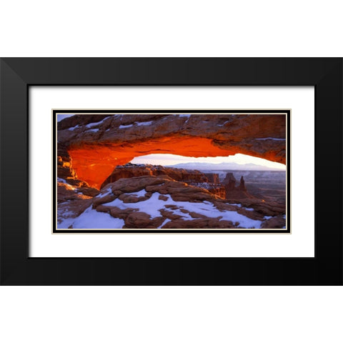 Canyon Lands National Park III Black Modern Wood Framed Art Print with Double Matting by Leahy, Ike