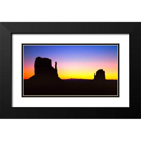 Monument Valley V Black Modern Wood Framed Art Print with Double Matting by Leahy, Ike