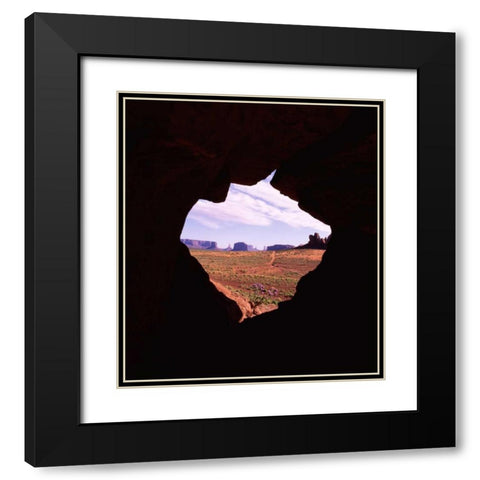 Monument Valley VIII Black Modern Wood Framed Art Print with Double Matting by Leahy, Ike