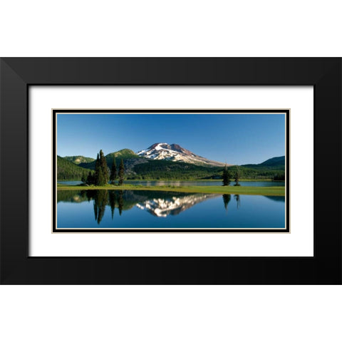 South Sister IV Black Modern Wood Framed Art Print with Double Matting by Leahy, Ike
