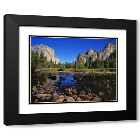 Yosemite II Black Modern Wood Framed Art Print with Double Matting by Leahy, Ike