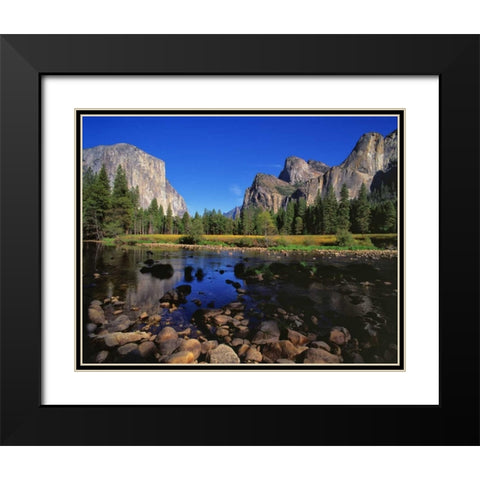 Yosemite II Black Modern Wood Framed Art Print with Double Matting by Leahy, Ike