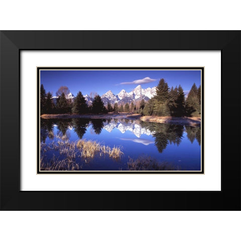 Grand Teton National Park XII Black Modern Wood Framed Art Print with Double Matting by Leahy, Ike