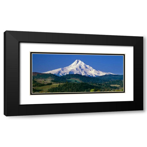 Mt. Hood XI Black Modern Wood Framed Art Print with Double Matting by Leahy, Ike