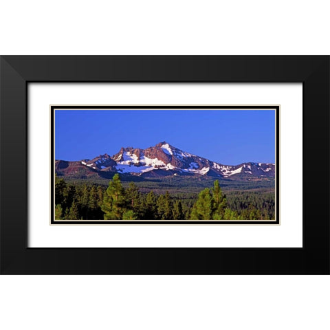 Broken Top IV Black Modern Wood Framed Art Print with Double Matting by Leahy, Ike