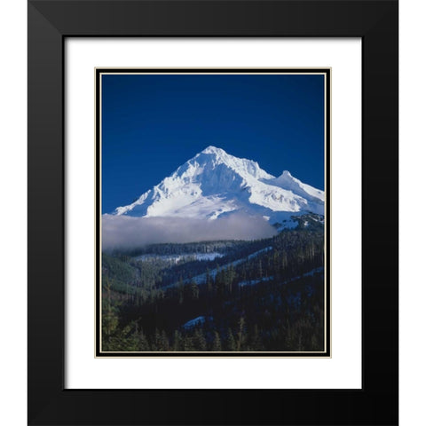 Mt. Hood XIII Black Modern Wood Framed Art Print with Double Matting by Leahy, Ike