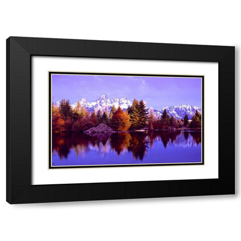 Grand Teton National Park XIV Black Modern Wood Framed Art Print with Double Matting by Leahy, Ike