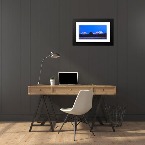 Three Sisters Black Modern Wood Framed Art Print with Double Matting by Leahy, Ike