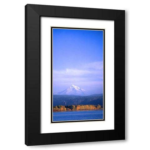 Mt. Hood XIX Black Modern Wood Framed Art Print with Double Matting by Leahy, Ike