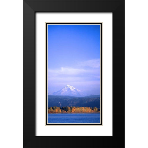Mt. Hood XIX Black Modern Wood Framed Art Print with Double Matting by Leahy, Ike
