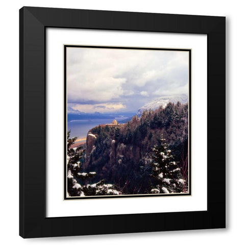 Columbia River Gorge I Black Modern Wood Framed Art Print with Double Matting by Leahy, Ike