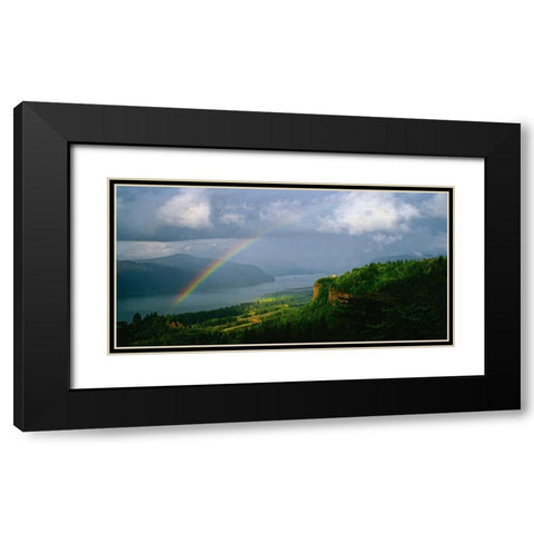 Columbia River Gorge VI Black Modern Wood Framed Art Print with Double Matting by Leahy, Ike