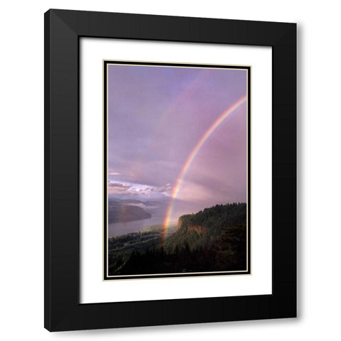 Columbia River Gorge VII Black Modern Wood Framed Art Print with Double Matting by Leahy, Ike