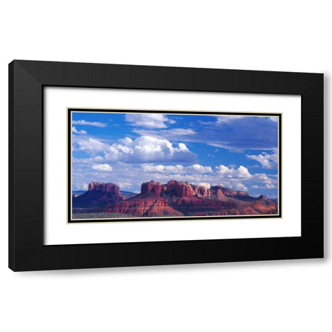 Sedona II Black Modern Wood Framed Art Print with Double Matting by Leahy, Ike