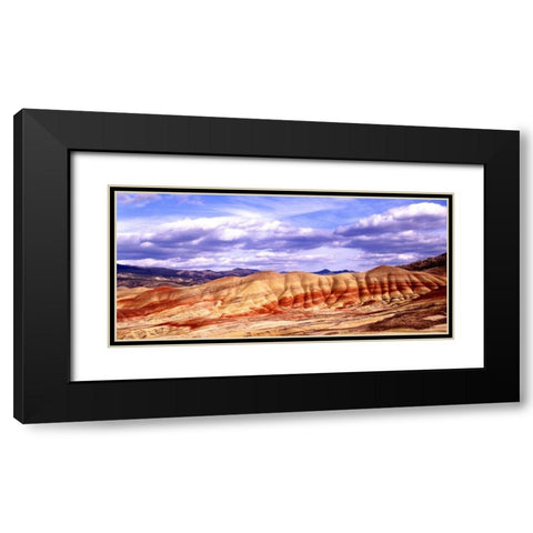 Painted Hills Black Modern Wood Framed Art Print with Double Matting by Leahy, Ike
