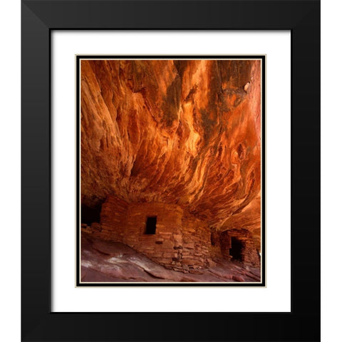 Fire House Black Modern Wood Framed Art Print with Double Matting by Leahy, Ike