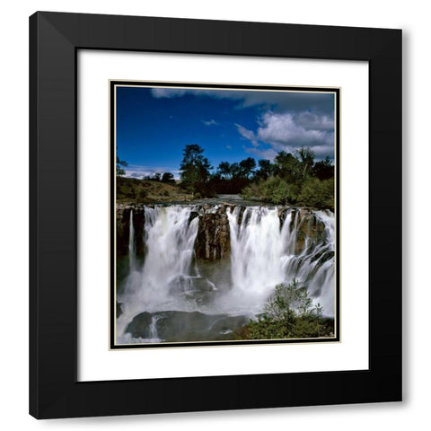 Oregon Niagara Black Modern Wood Framed Art Print with Double Matting by Leahy, Ike